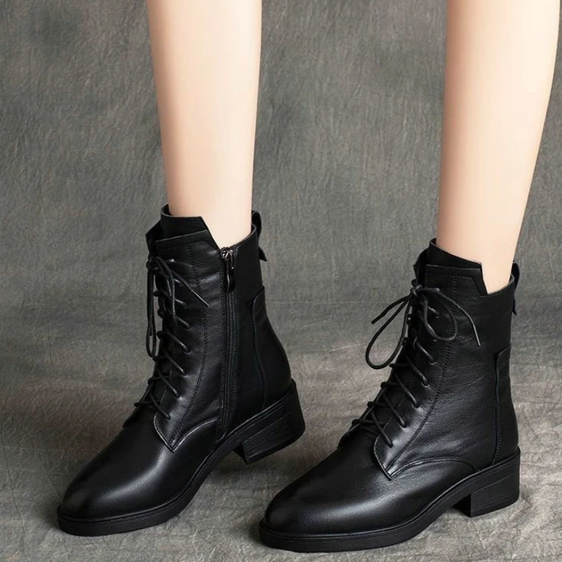 Eva | Dames Enkellaarzen met Spitse Teen