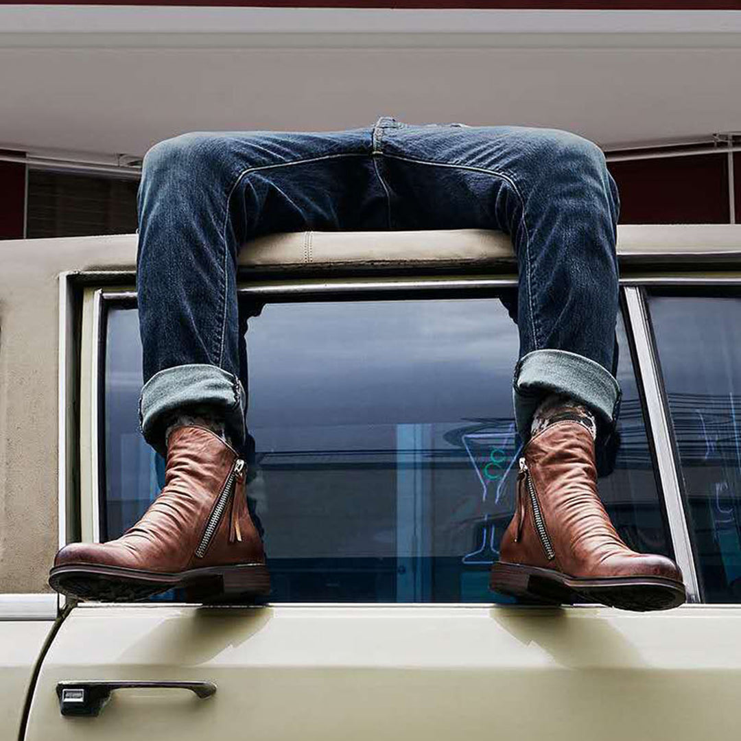 Victor | Comfortabele ademende laarzen voor heren met elegante ritssluiting