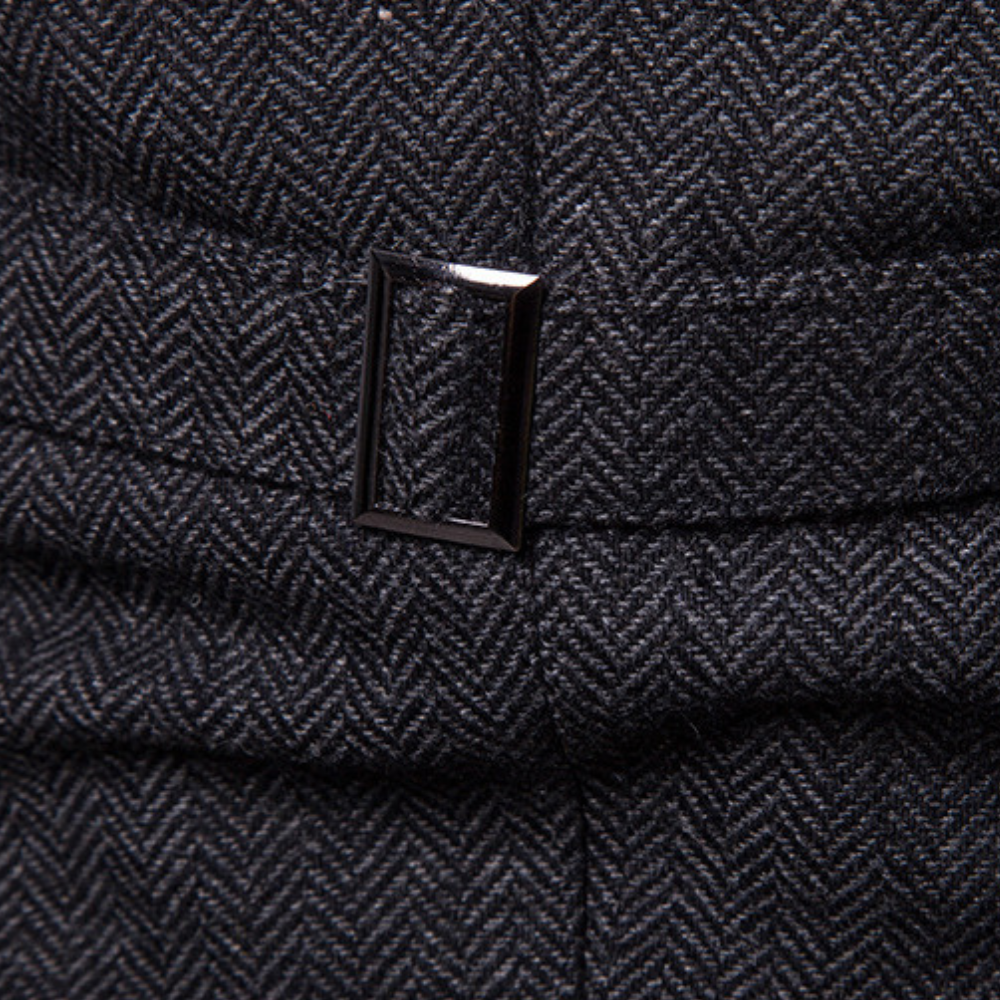 Oliver | Winter gilet voor heren van wolmix met klassieke uitstraling