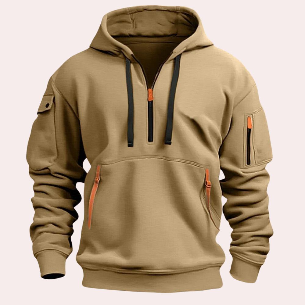 Calin | Herfst hoodie voor heren met handige zakken