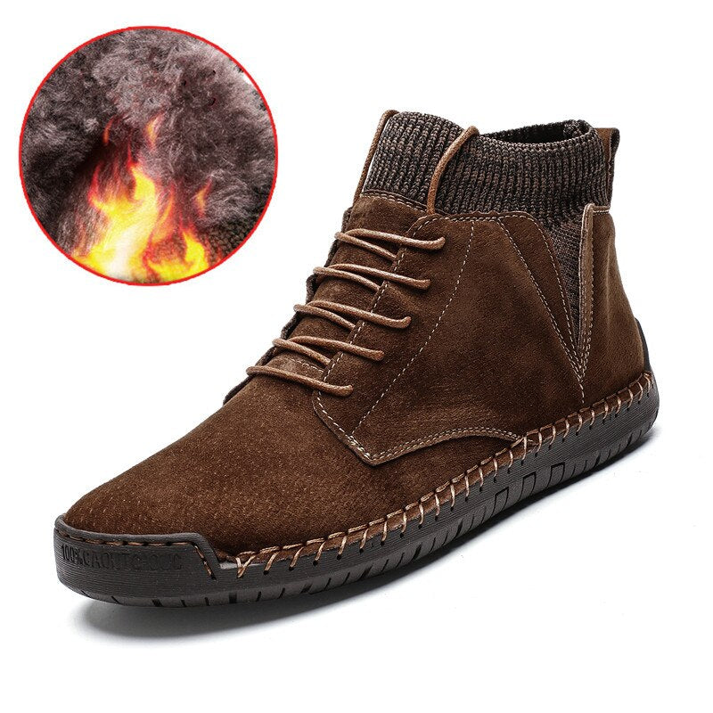 Stijlvolle suède herenboots voor de winter