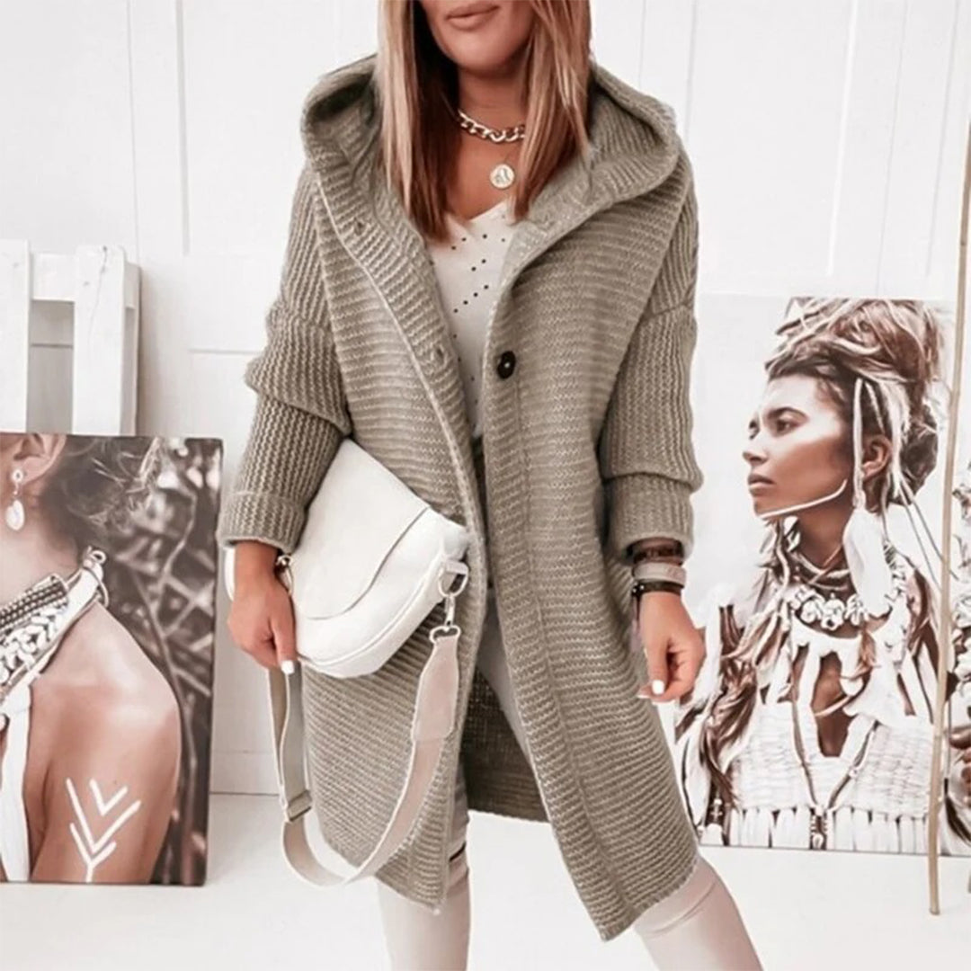 Emma | Lang wintervest voor dames met capuchon