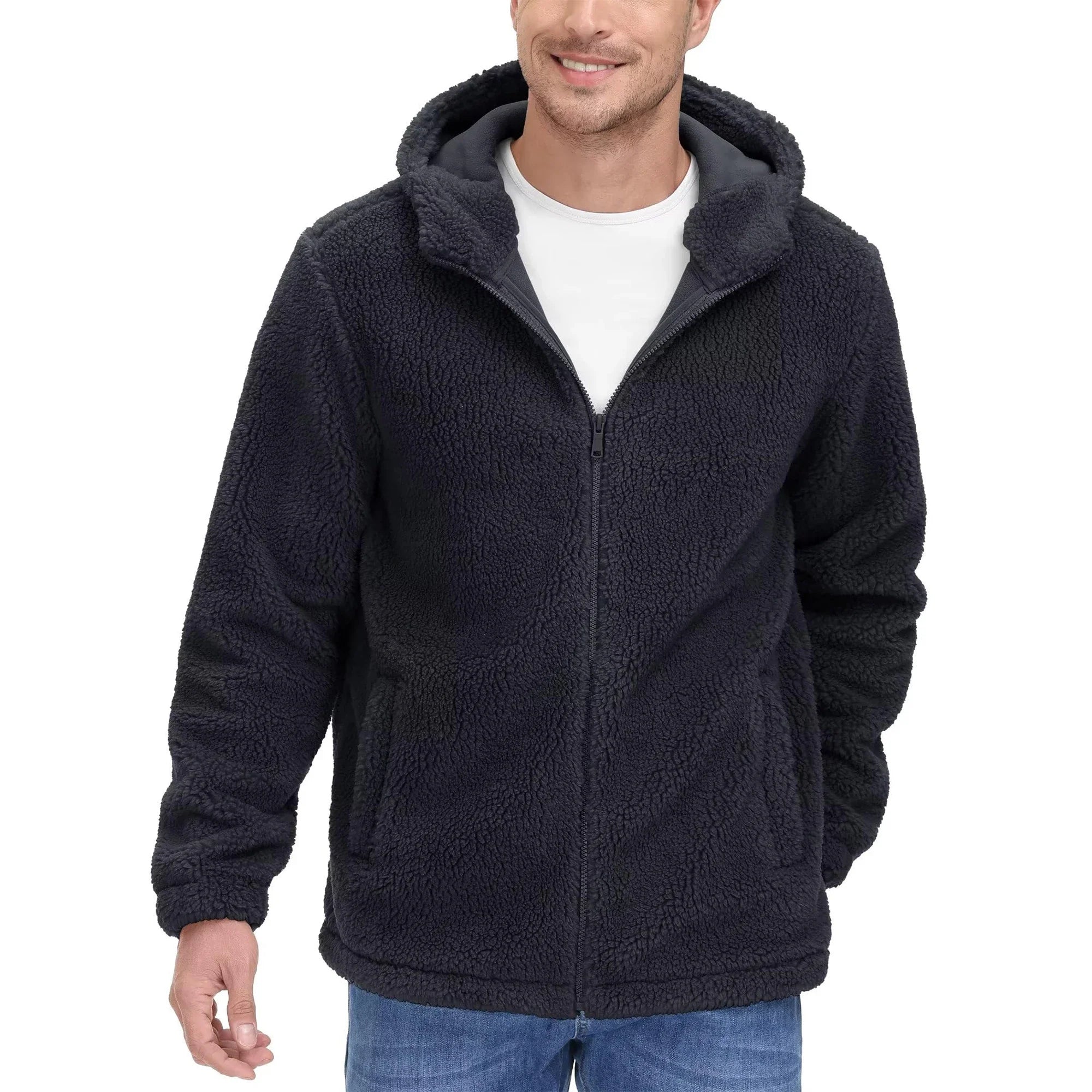 Bram | Sherpa fleece hoodie voor heren
