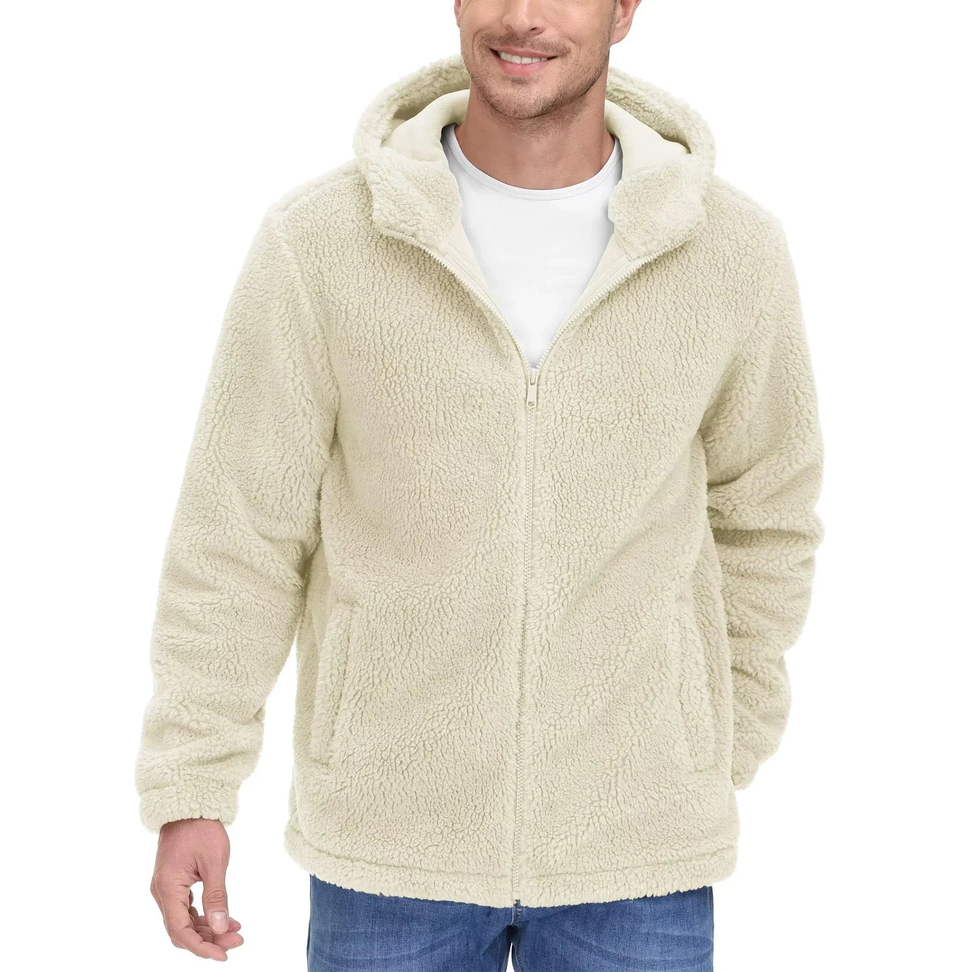 Bram | Sherpa fleece hoodie voor heren