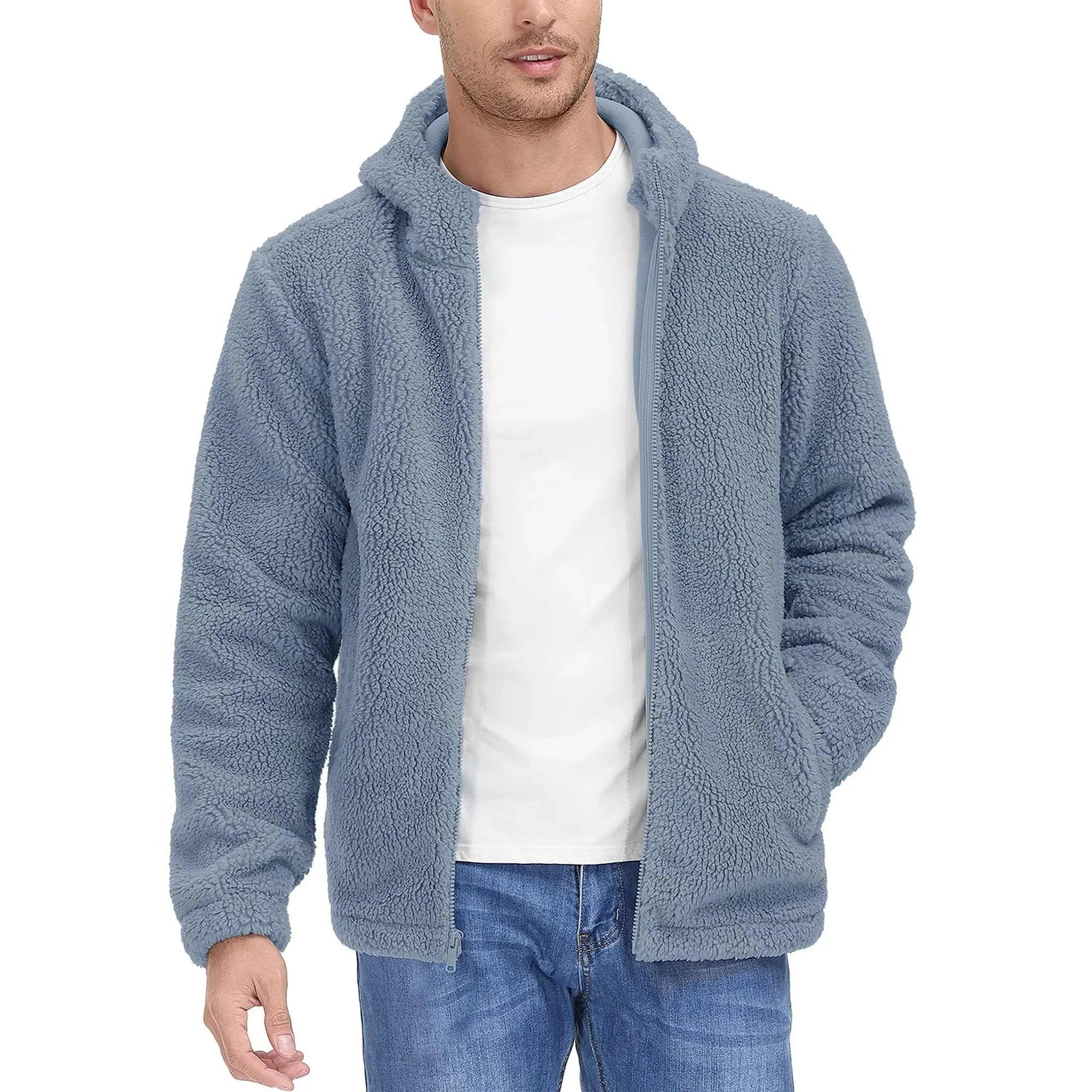 Bram | Sherpa fleece hoodie voor heren