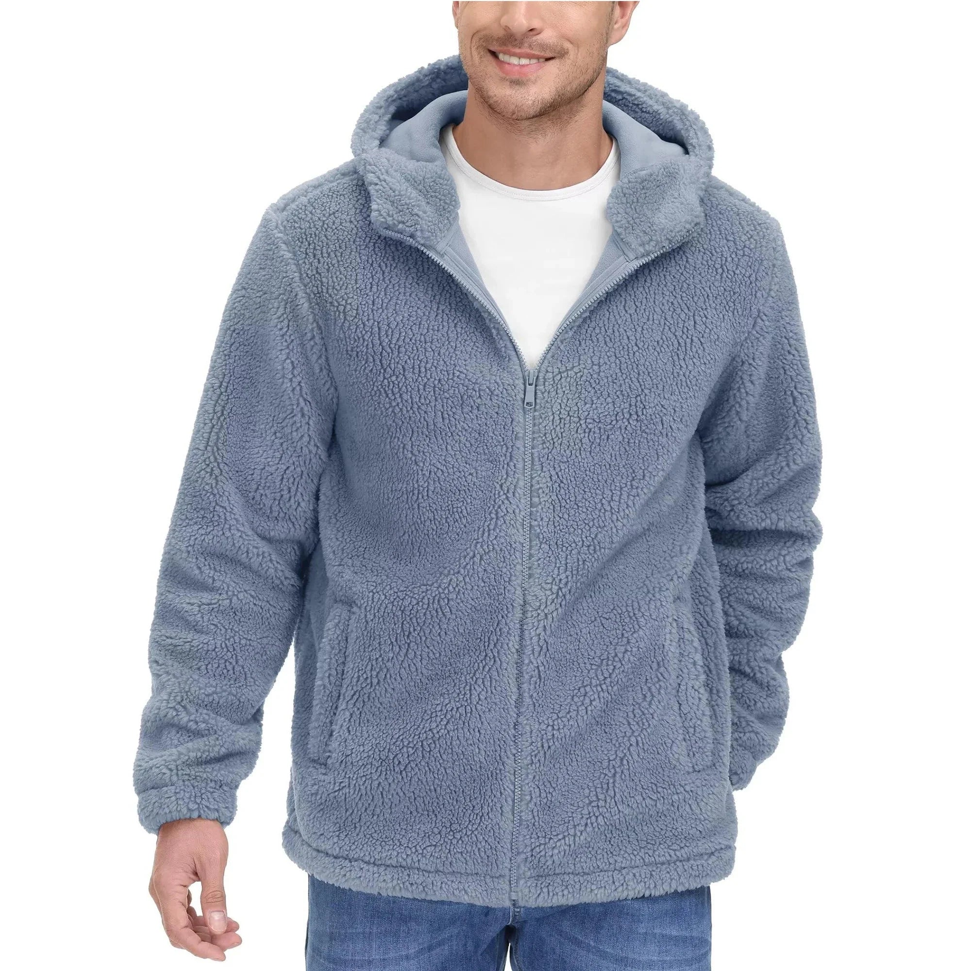 Bram | Sherpa fleece hoodie voor heren