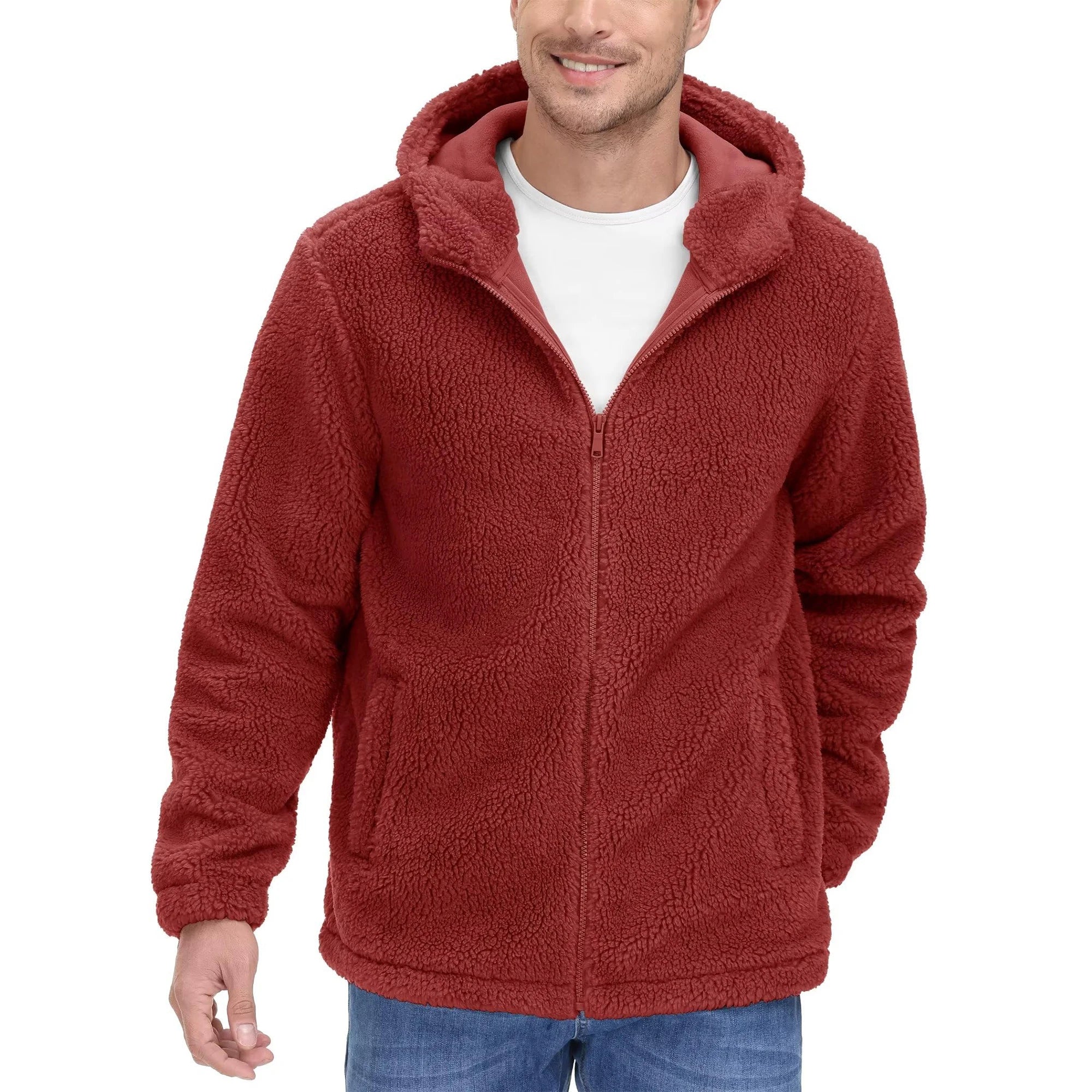 Bram | Sherpa fleece hoodie voor heren