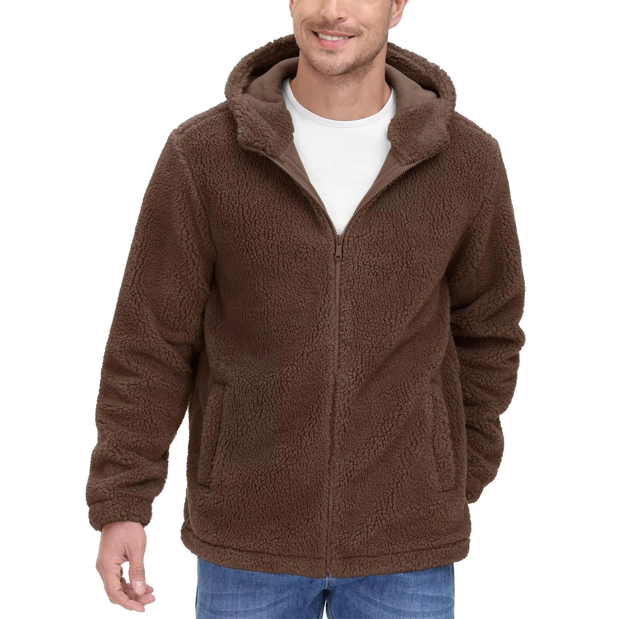 Bram | Sherpa fleece hoodie voor heren