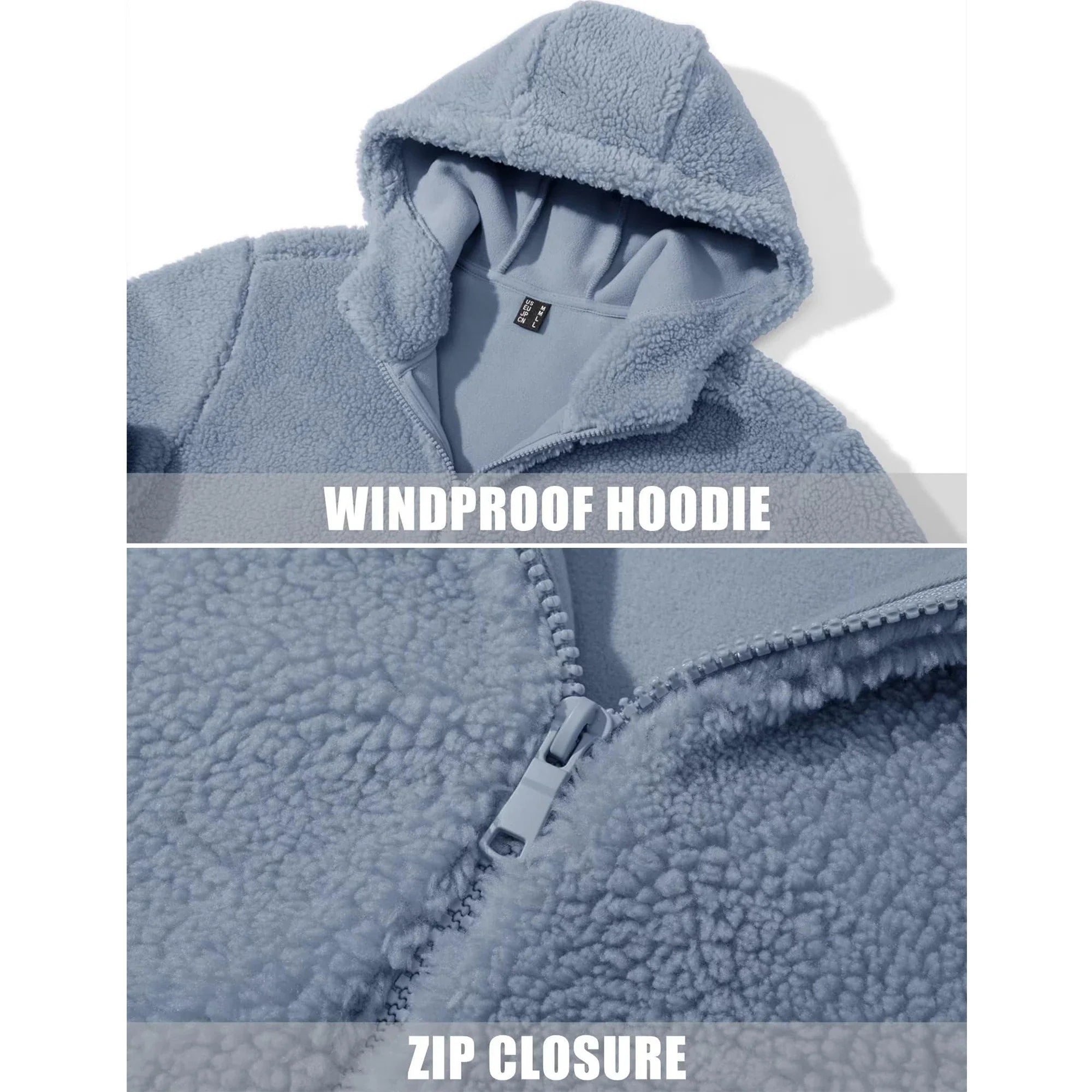 Bram | Sherpa fleece hoodie voor heren