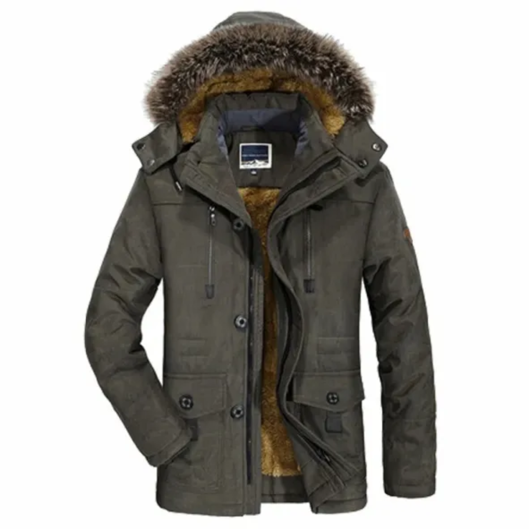 Timo | Winterparka met capuchon voor heren
