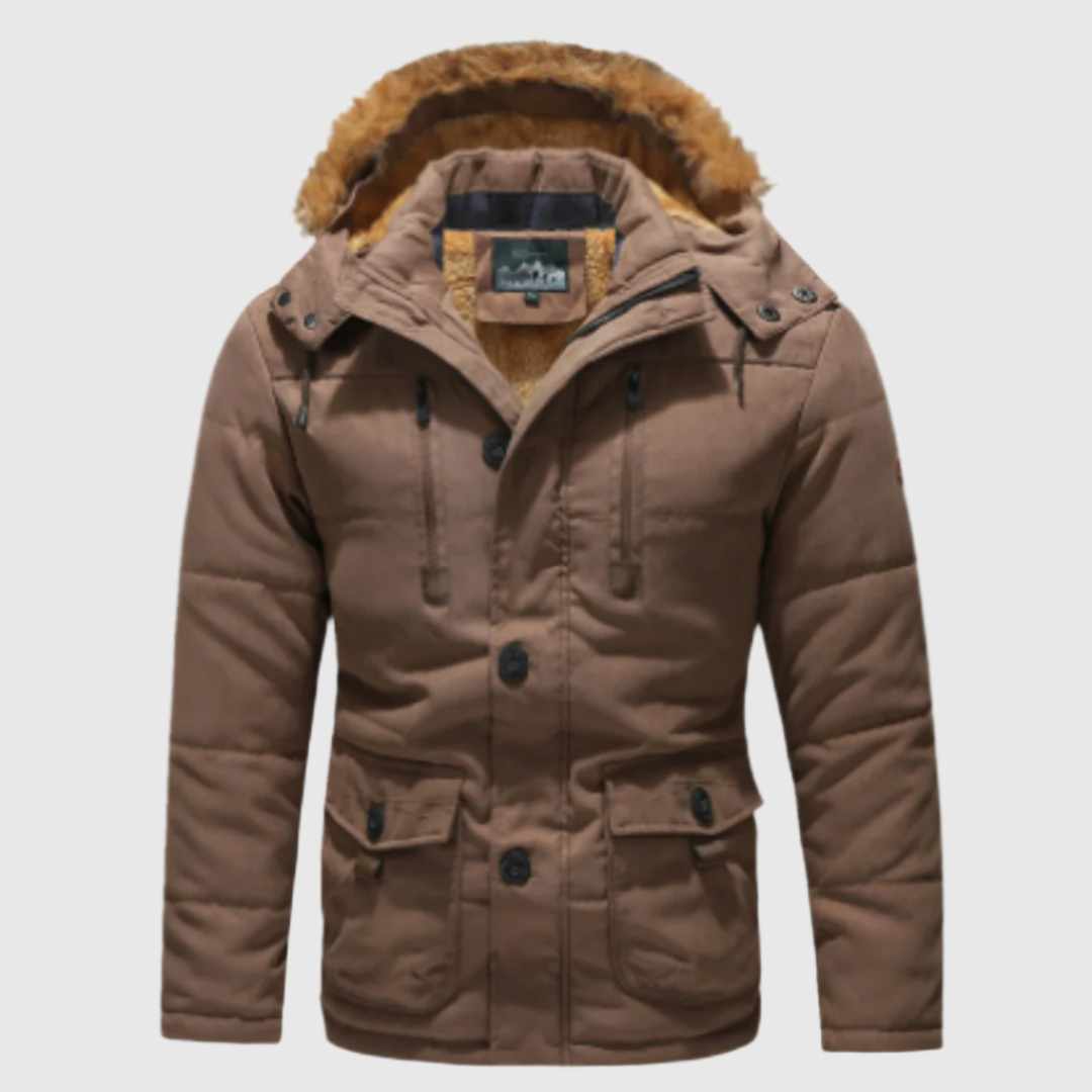 Timo | Winterparka met capuchon voor heren