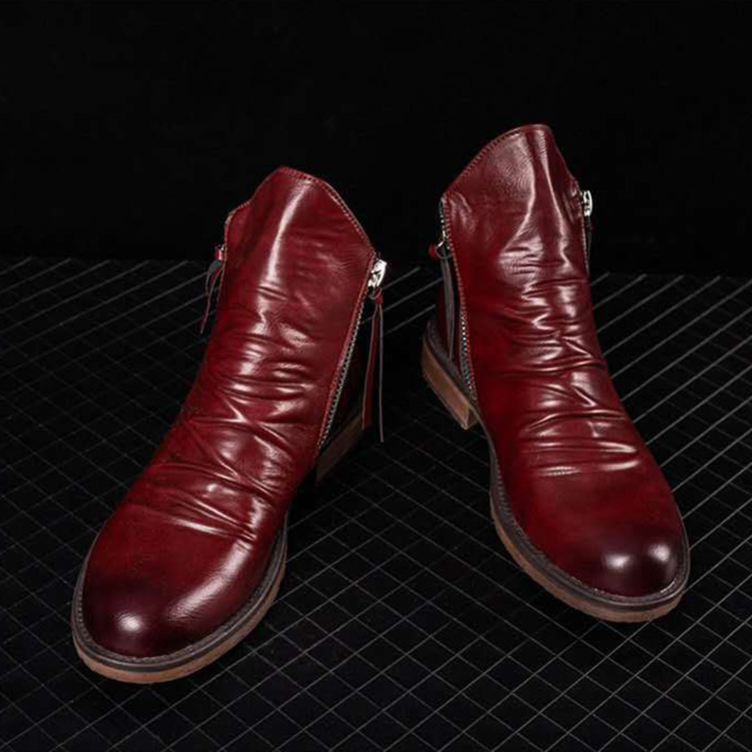 Victor | Comfortabele ademende laarzen voor heren met elegante ritssluiting