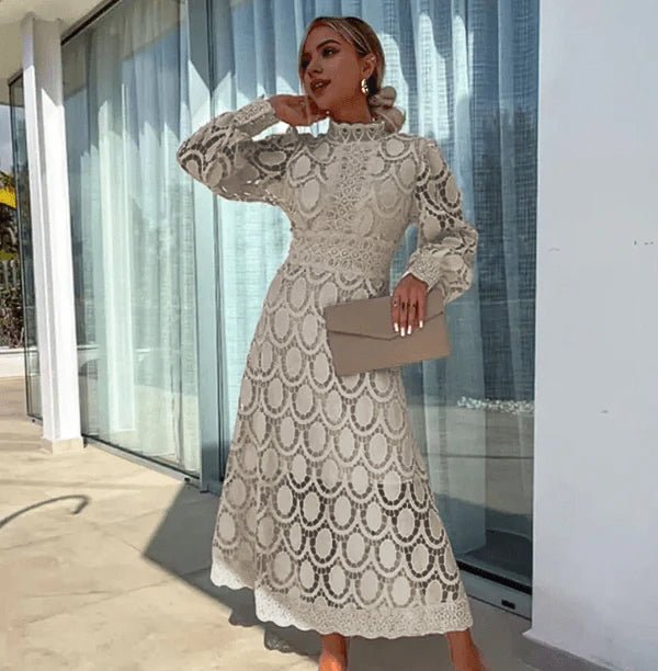 Pien - Midi jurk van kant dames