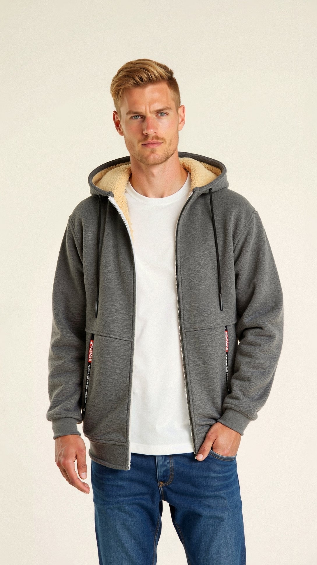 Sven | Hoodie met warme voering voor heren