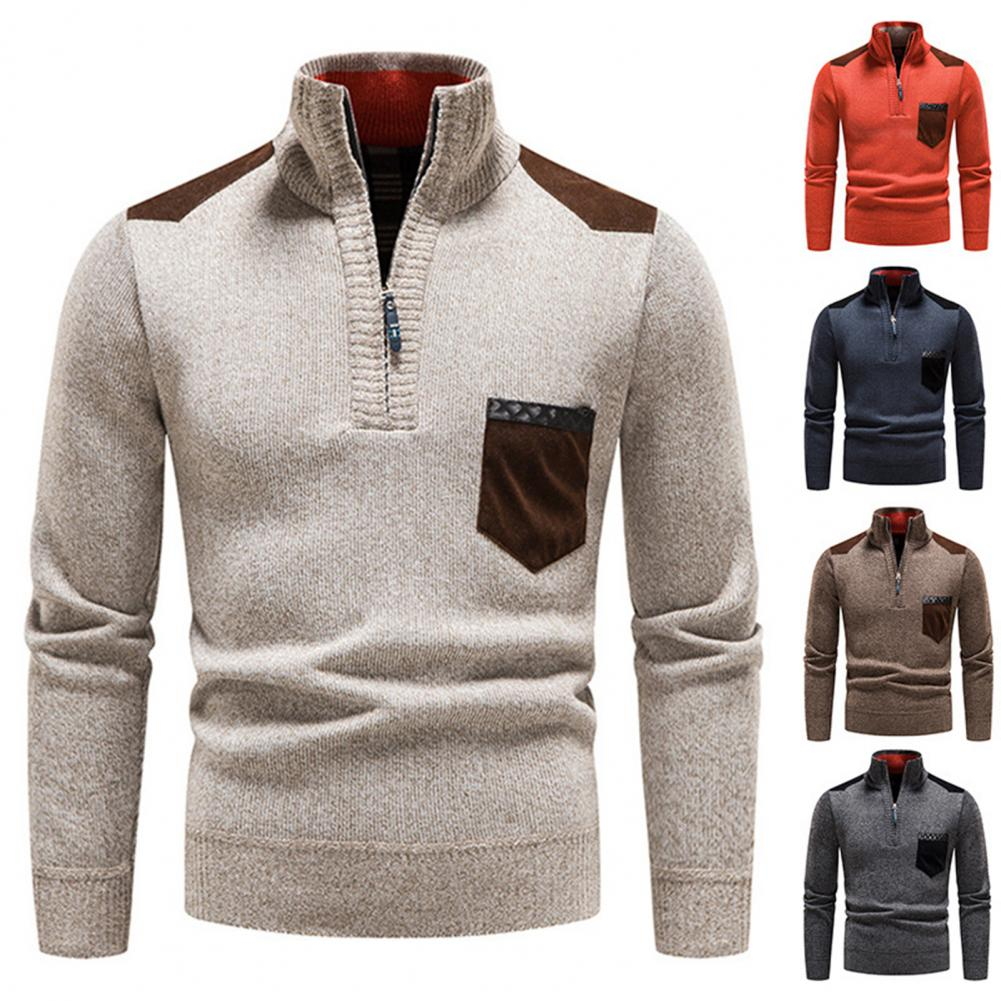 Łukasz | Pullover voor heren warm en zacht in katoenmix met een regular fit