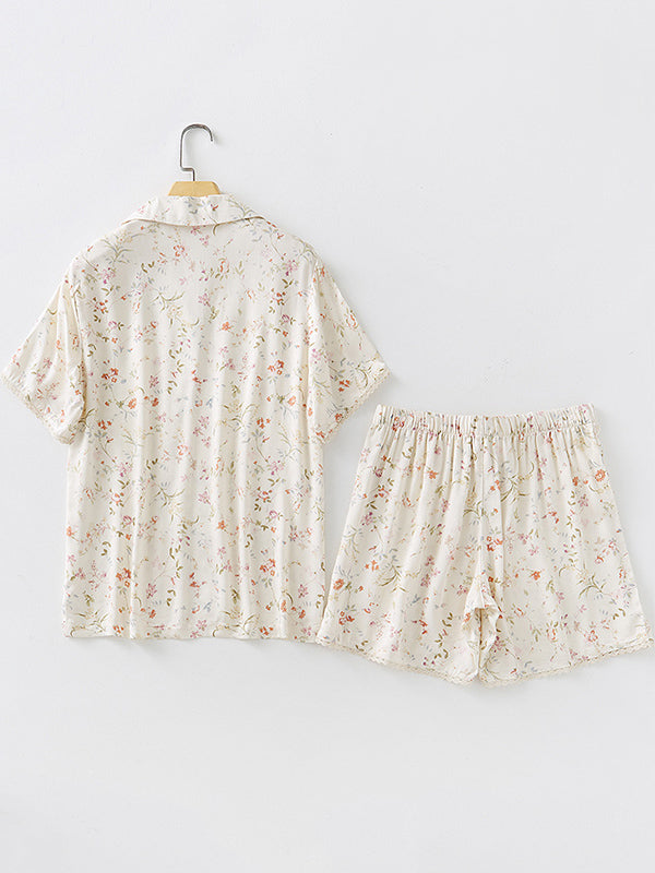 Leona - Zomerprint Katoenen Pyjama Set Comfortabel Voor Warme Nachten