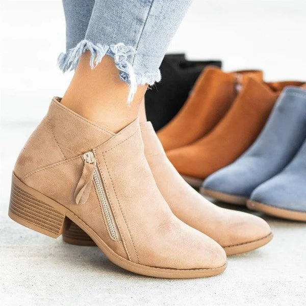 Leren dameslaarzen met ondersteunende zool – elegant comfort voor elke dag