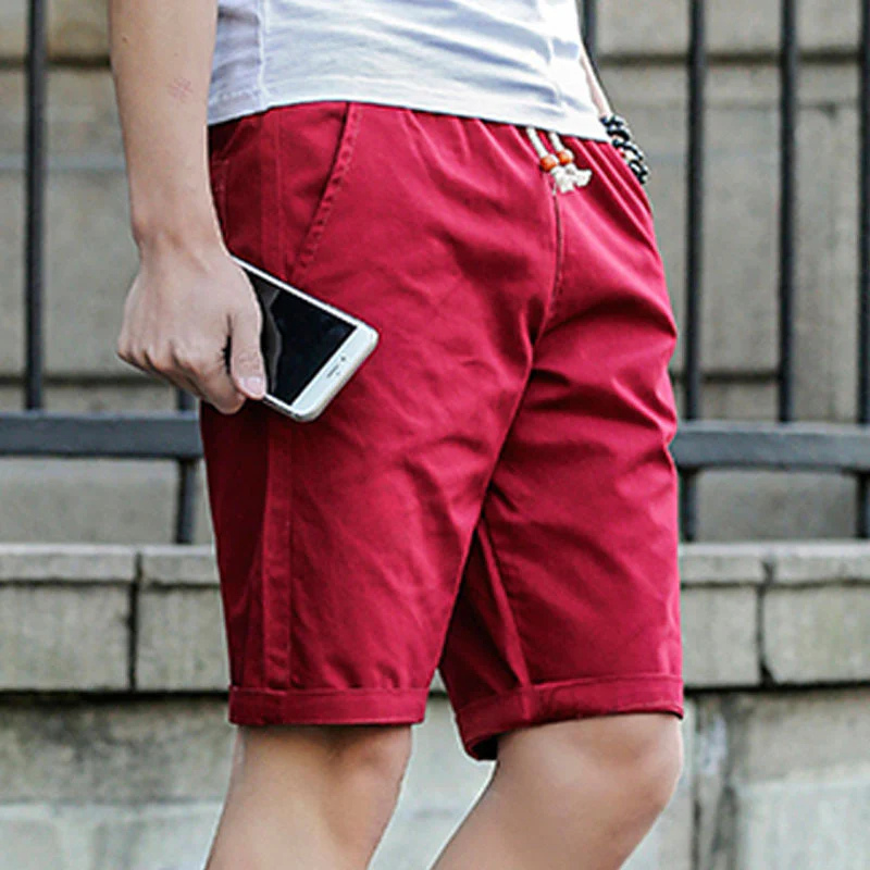 Pieter - Casual short met trekkoord en lage taille heren