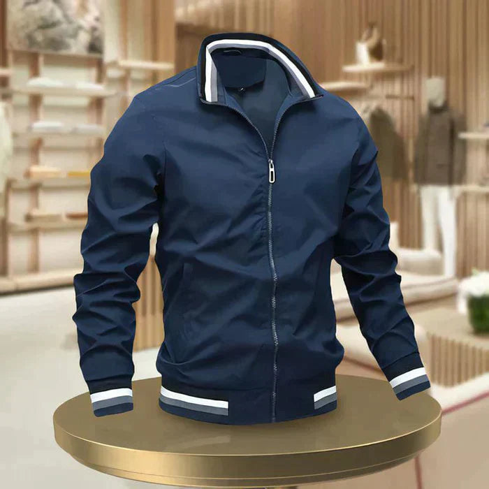 Maico | Lichtgewicht ademende polyester herfstjas voor heren met sportieve bomberstijl