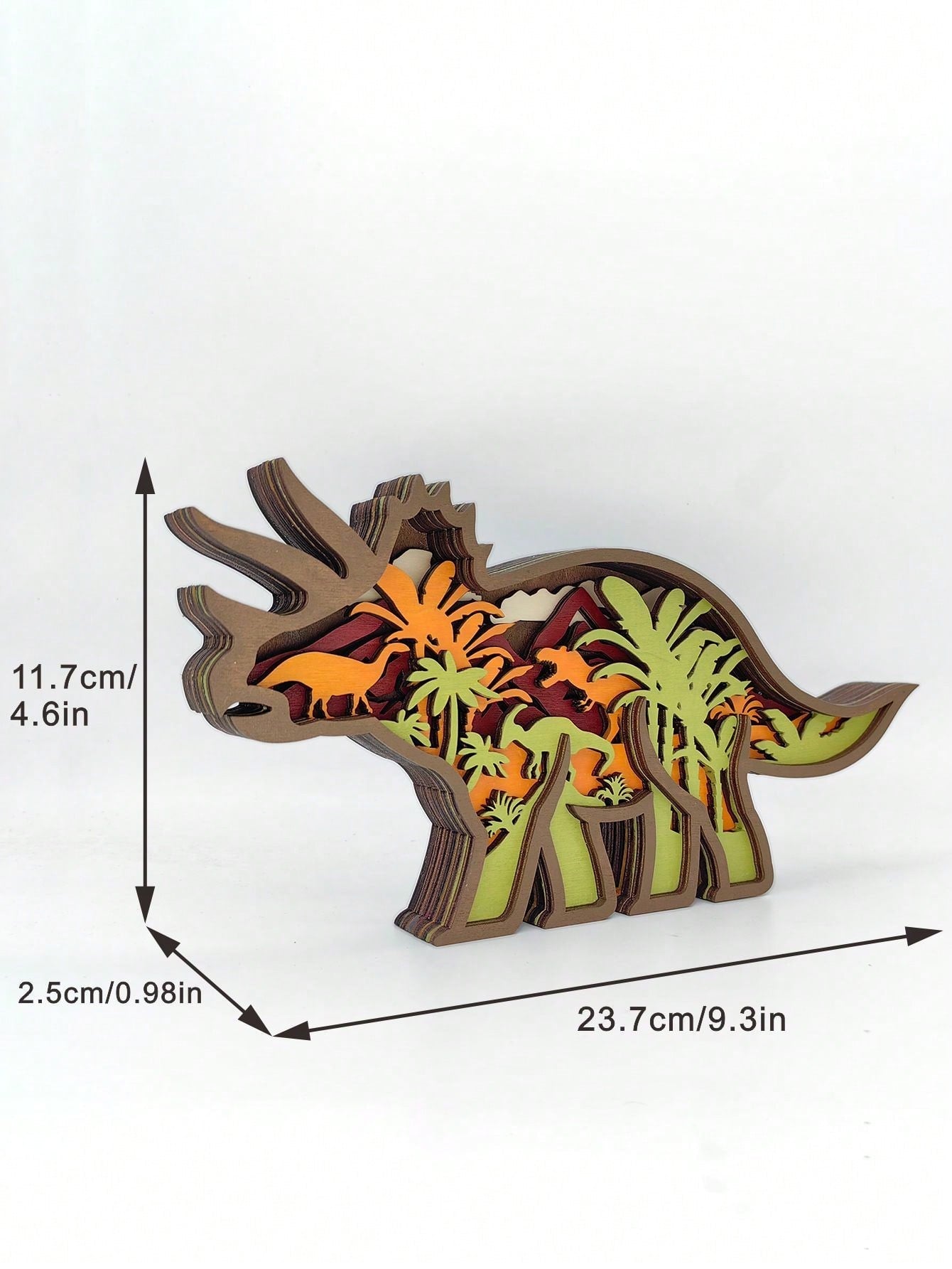 Driehoekige Draak Houten Beeldhouwwerk: Creatieve Natuurdecoratie voor Thuis