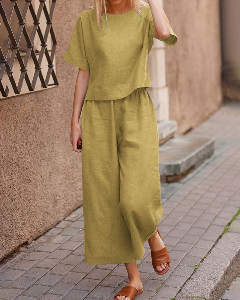 Liza - Casual Loose Fit tweedelige loungewear set