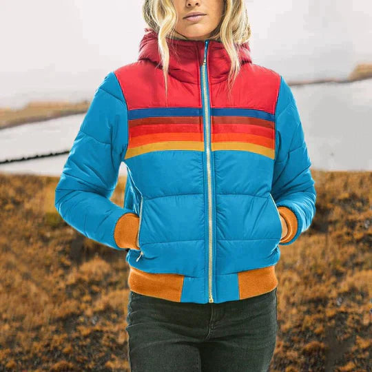 Aurélie | Warme winterjas dames met retro urban look