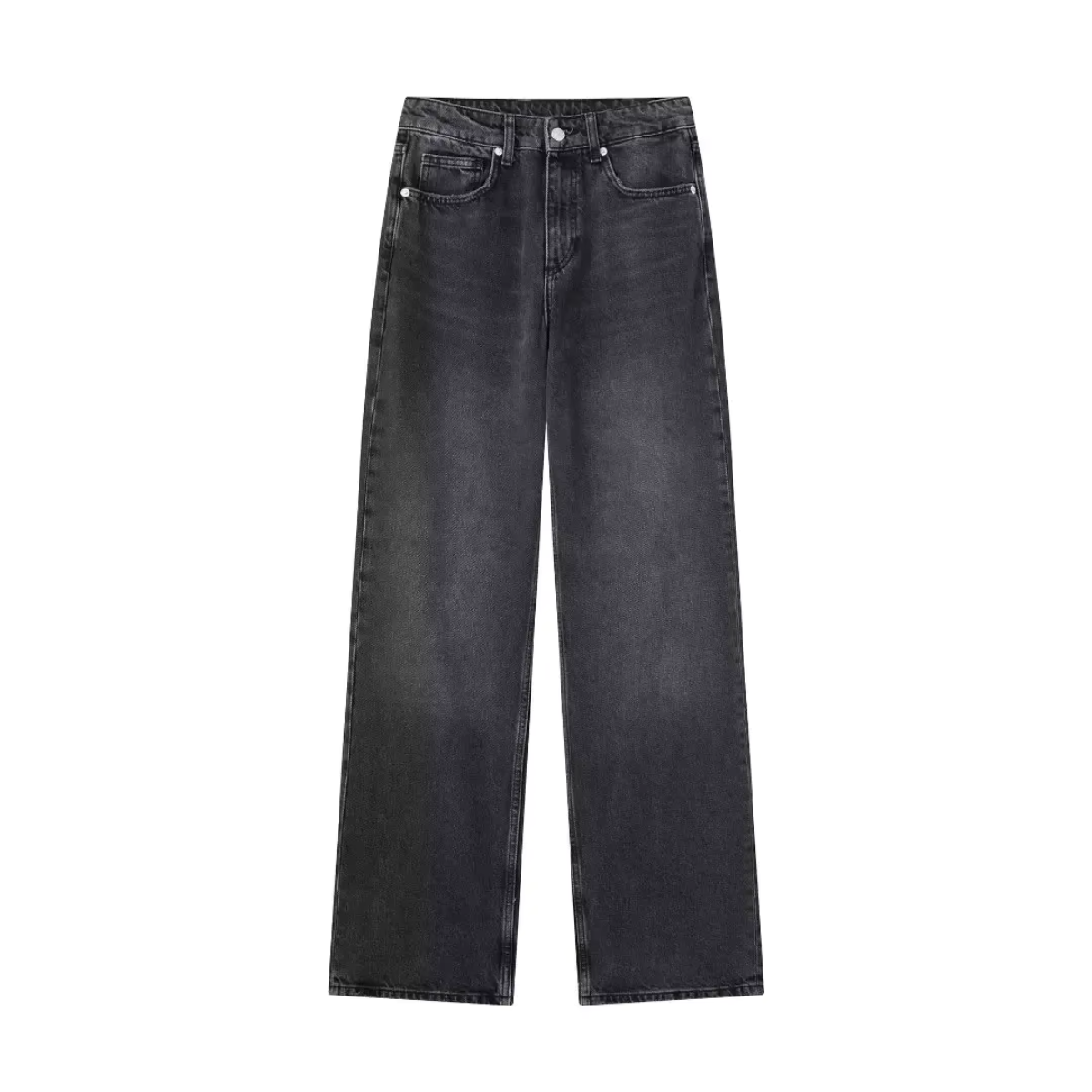 Mila - Zwarte Denim Jeans met Hoge Taille voor Dames