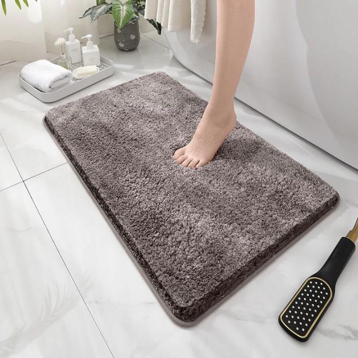 Pluche antislipmat voor in de badkamer