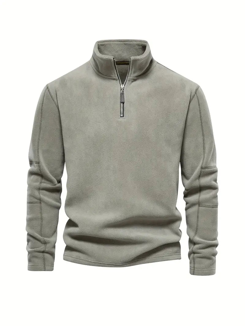 Victor - Corduroy Half-Zip Trui voor Heren