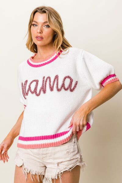 Carmen - Chique korte mouw trui voor comfort en stijl