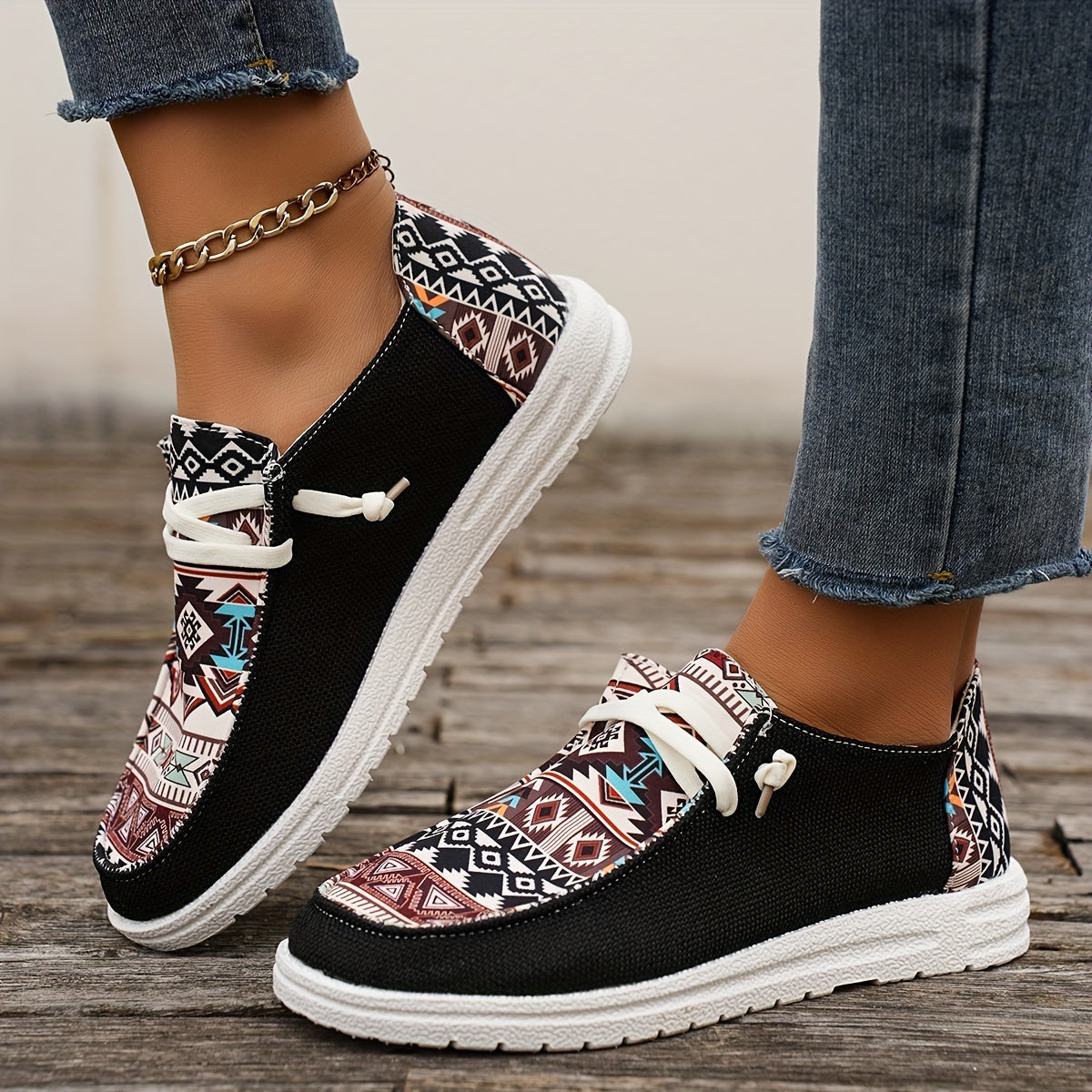 Canvas schoenen met Tribal patroon