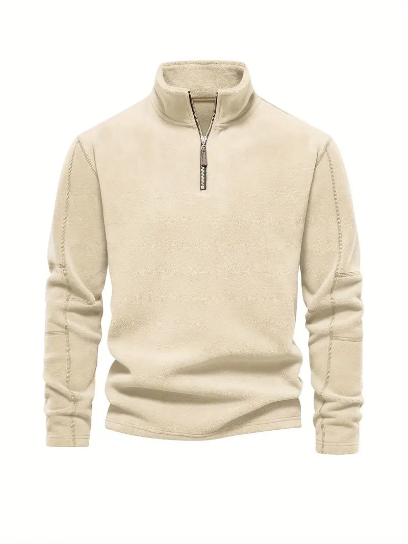 Victor - Corduroy Half-Zip Trui voor Heren