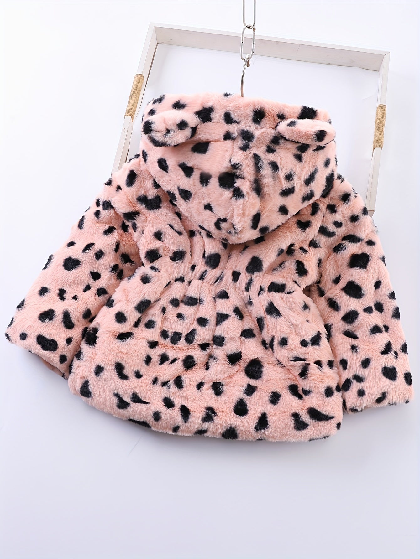 Fiona - Fleece Capuchonjas met Luipaardprint voor Meisjes