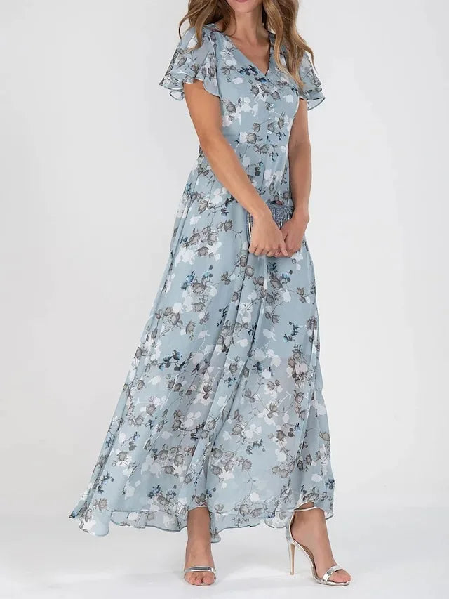 Elegante midi-jurk met flatterende pasvorm en tijdloze uitstraling