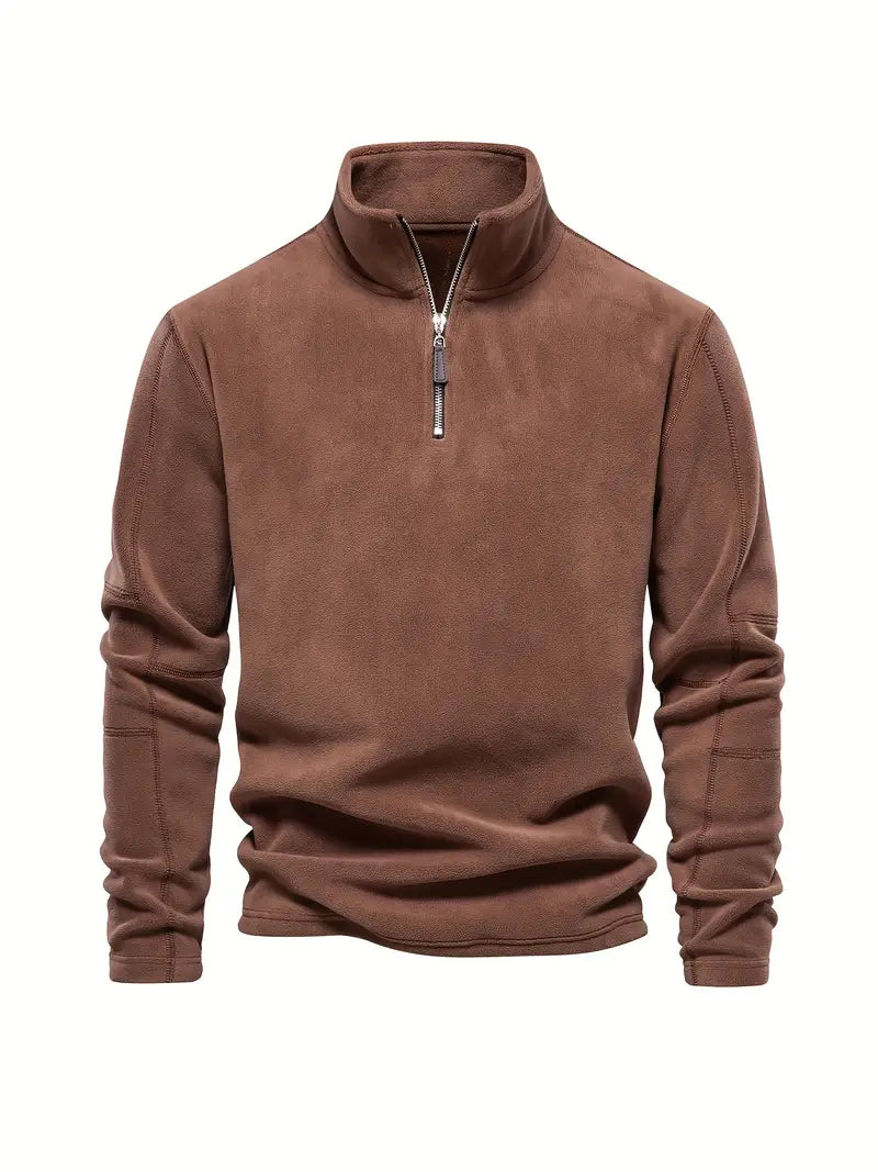 Victor - Corduroy Half-Zip Trui voor Heren