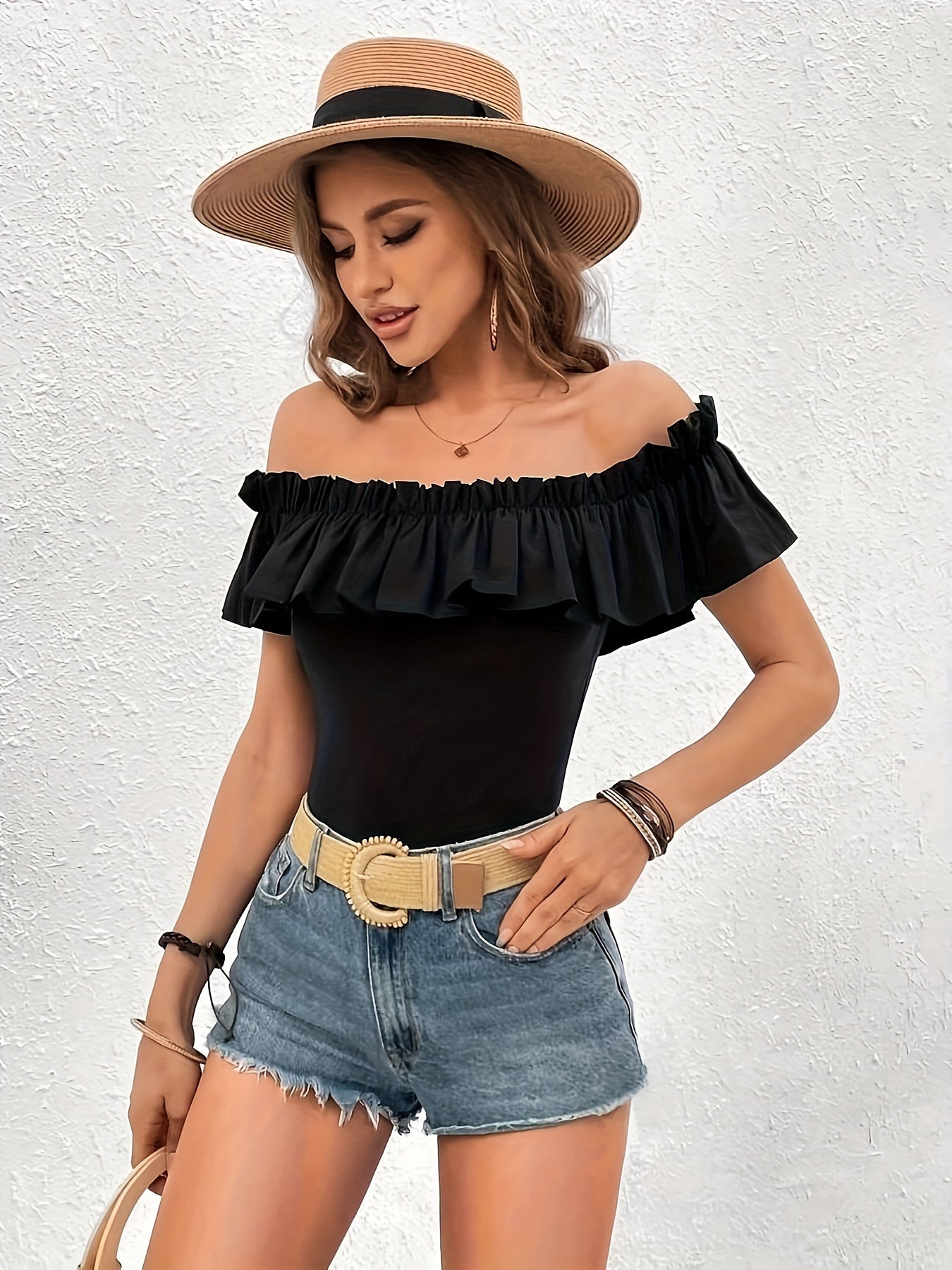 ByIsa - off shoulder bodysuit