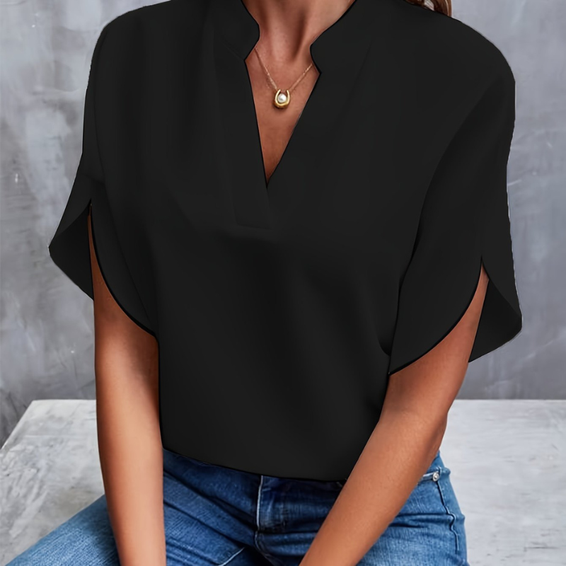 Femke - Blouse met korte mouwen dames