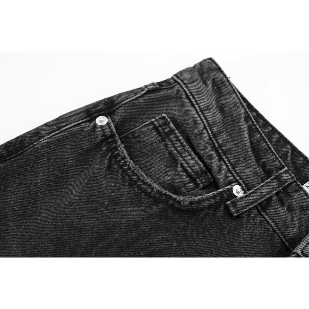 Mila - Zwarte Denim Jeans met Hoge Taille voor Dames