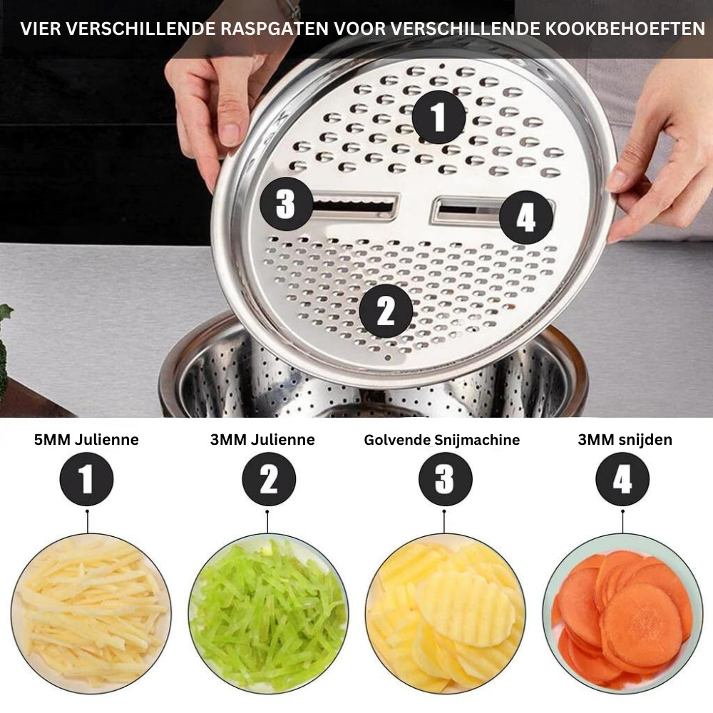 3-in-1 Roestvrijstalen Snijlade