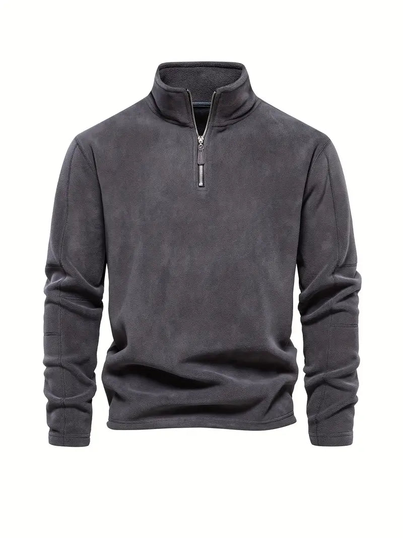 Victor - Corduroy Half-Zip Trui voor Heren