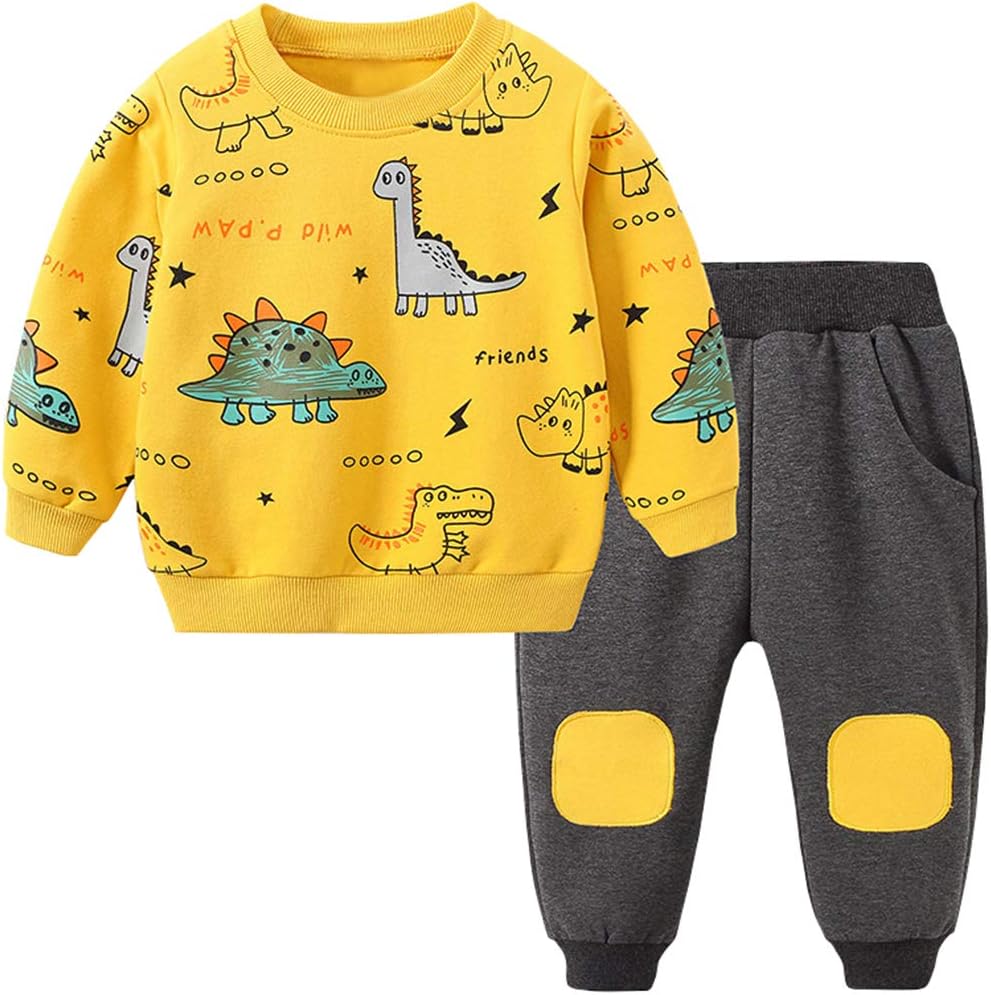 Kinderset met Dinosaurus Print voor Jongens - Leuke Kleding voor de Kleine Dinosaurusliefhebber