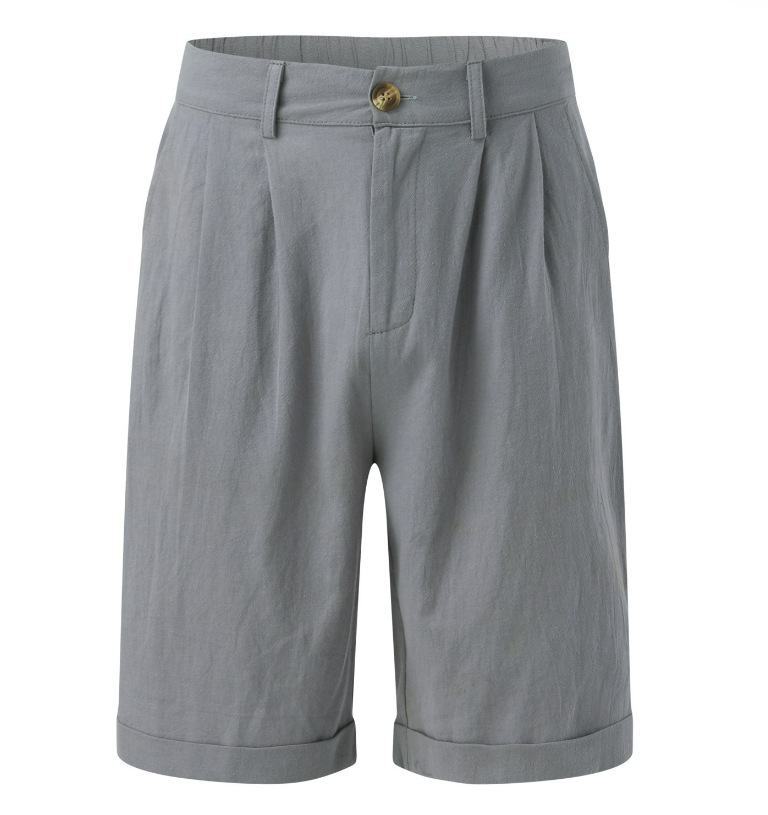 Heren short katoen-linnen – Elegant en luchtig voor stijlvolle zomerse dagen