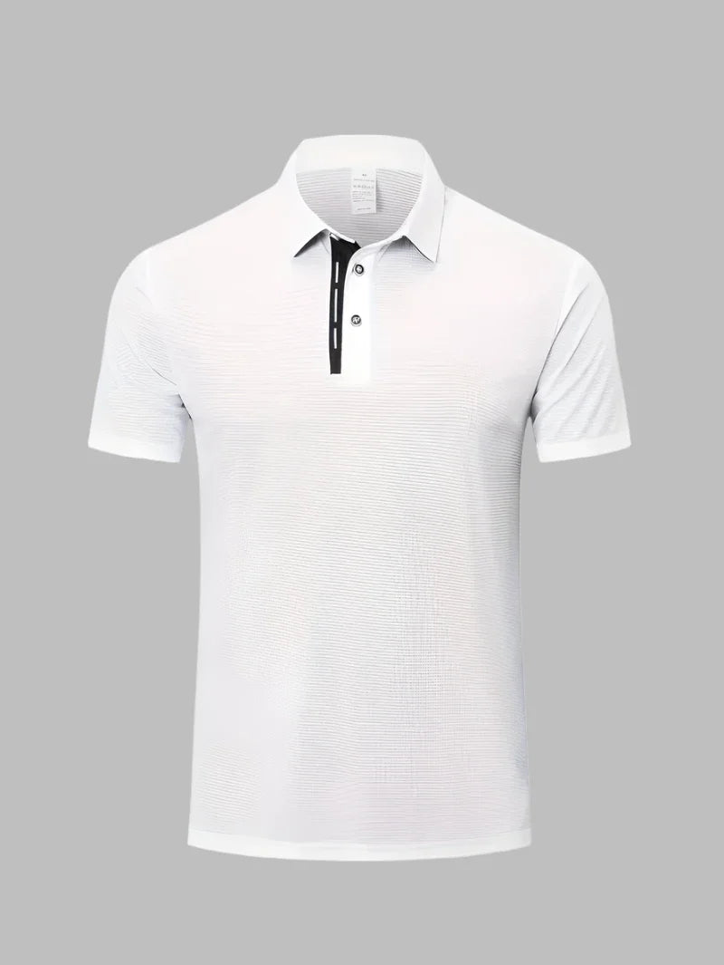 Arno - Slimfit Poloshirt met Stoere Look