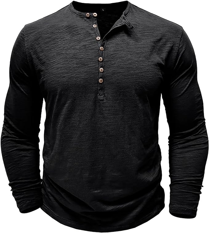 Daan | Shirt met lange mouwen voor heren met knoopsluiting