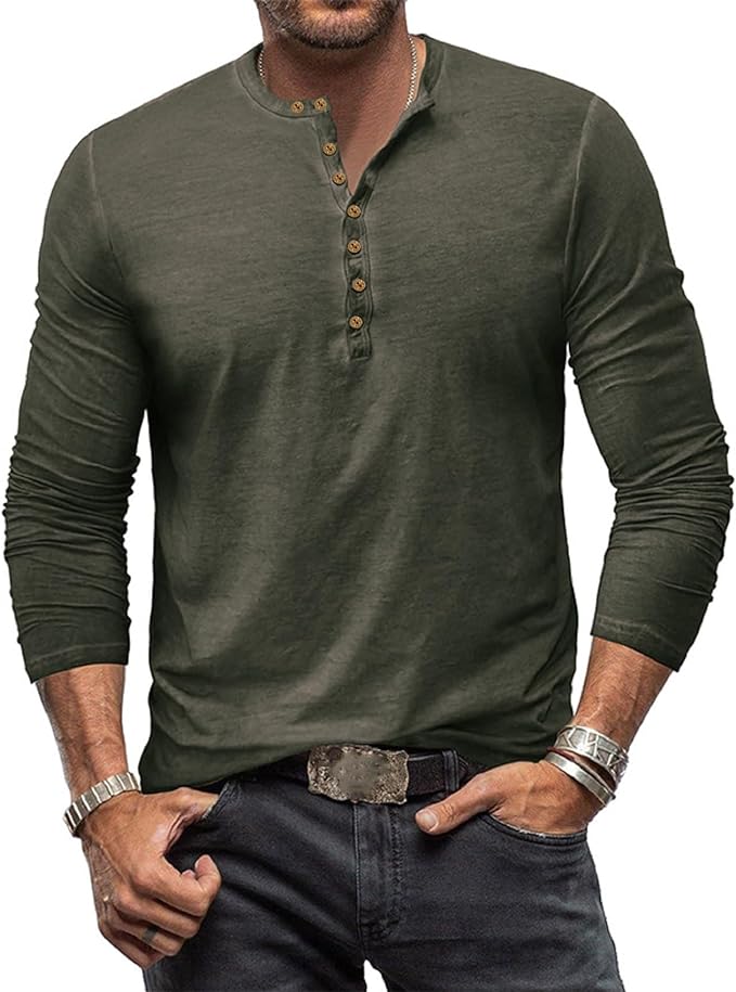 Daan | Shirt met lange mouwen voor heren met knoopsluiting
