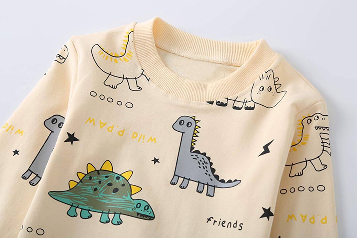 Kinderset met Dinosaurus Print voor Jongens - Leuke Kleding voor de Kleine Dinosaurusliefhebber