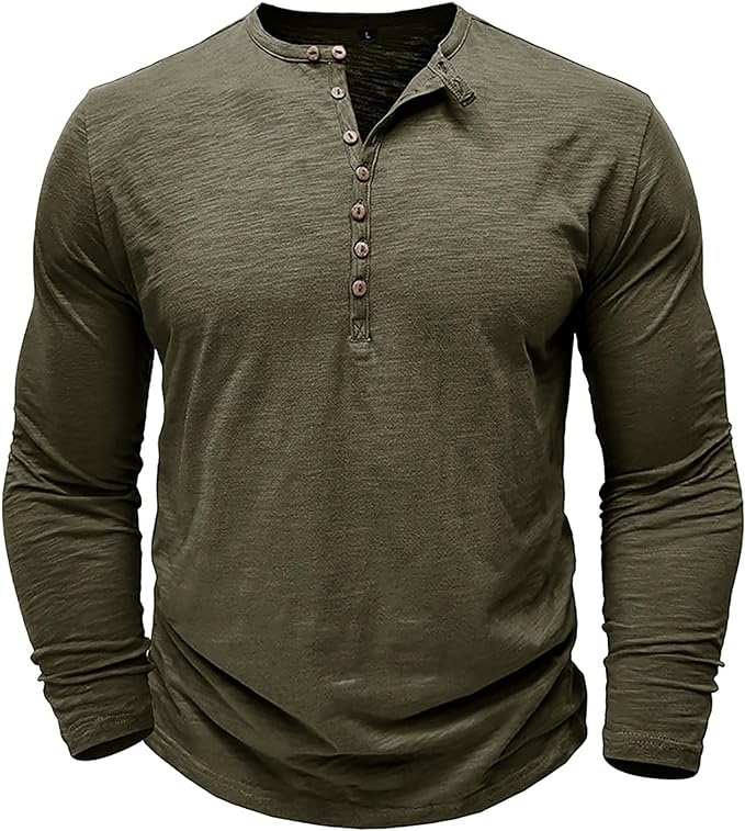 Daan | Shirt met lange mouwen voor heren met knoopsluiting