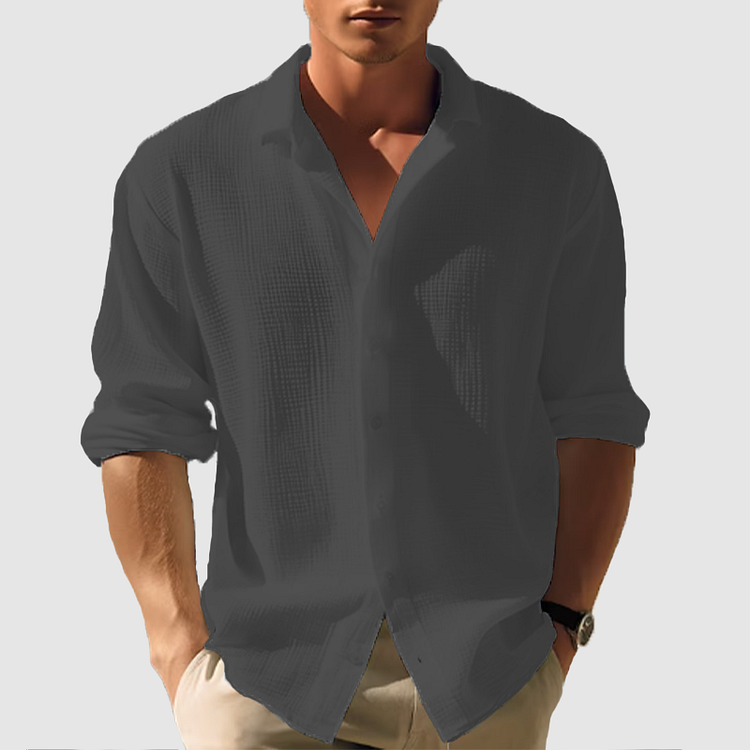 Koen - Casual blouse met knoopsluiting heren