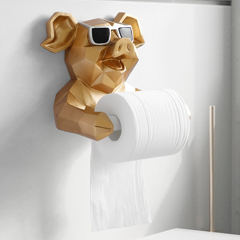 Toiletpapierhouder Geometrisch - Unieke Badkamerdecoratie