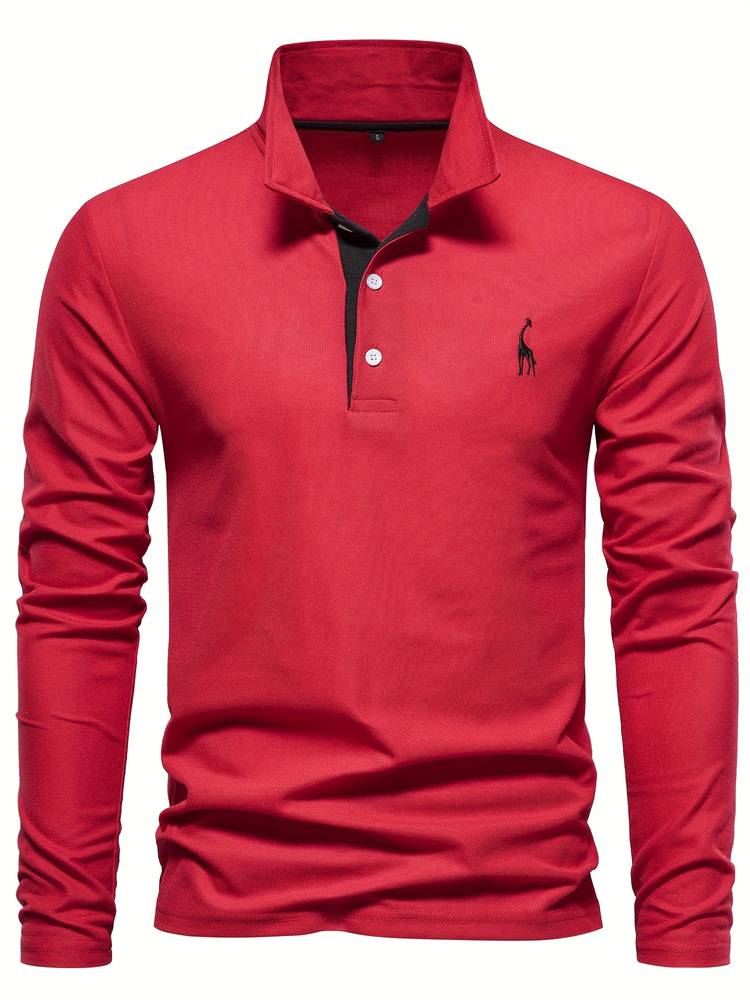 Hugo - Polo Pullover met Luxe Afwerking
